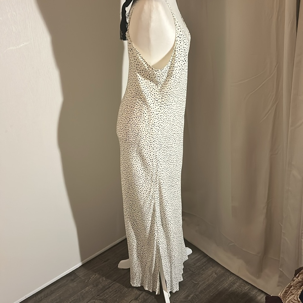 A New Day Cream midi Dress with Black Dots - Picture 3 of 7